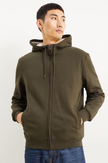 Men - Zip-through hoodie - green