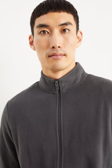 Herren - Fleecejacke - dunkelgrau