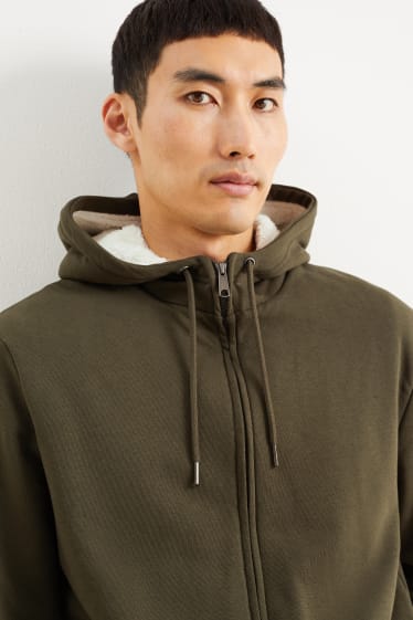 Men - Zip-through hoodie - green