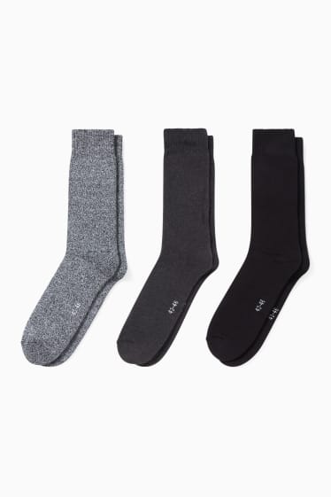 Pánské - Multipack 3 ks - termo ponožky - černá