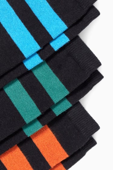Enfants garçons - Lot de 3 paires - chaussettes hauteur genou - noir