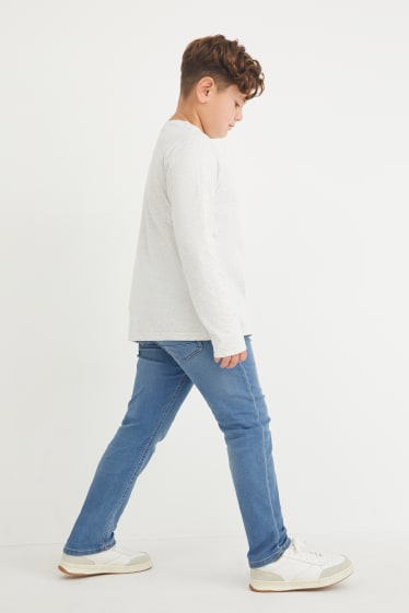 Kinderen - Uitgebreide maten - set van 2- slim jeans - jog denim - jeansblauw