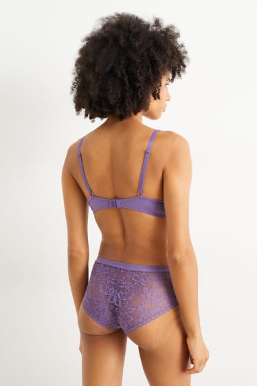 Femmes - Soutien-gorge à armature - ampliforme - violet clair