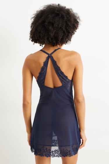 Women - Chemise - dark blue