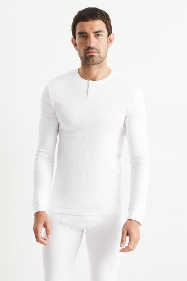 Herren - Thermo-Unterhemd - weiß