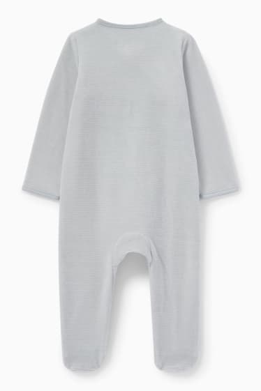 Bébés - Mickey Mouse - pyjama pour bébé - gris clair chiné