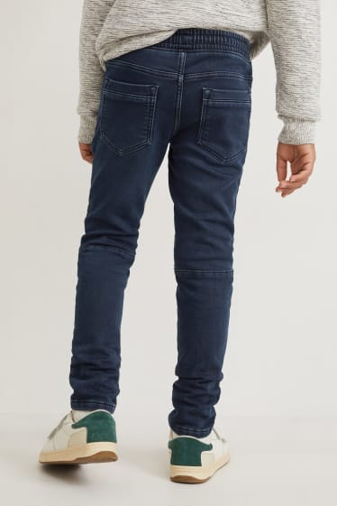 Kinderen - Slim jeans - thermojeans - jeansblauw