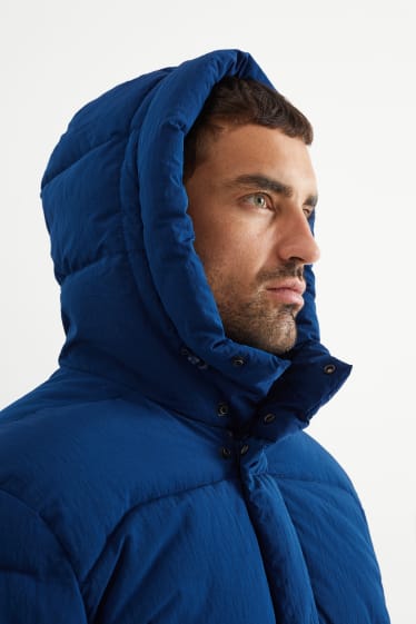 Home - Jaqueta embuatada amb caputxa - blau fosc