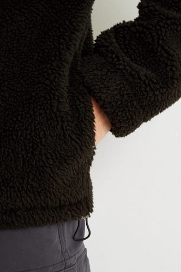 Uomo - Giacca in pelo teddy - THERMOLITE® - nero