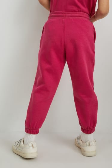 Dzieci - Spodnie dresowe - różowy