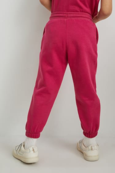 Kinderen: meisjes - Joggingbroek - fuchsiarood