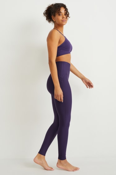 Women - Technical leggings - 4 Way Stretch - purple