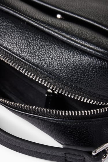 Femmes - Sac à bandoulière avec ceinture amovible - synthétique - noir