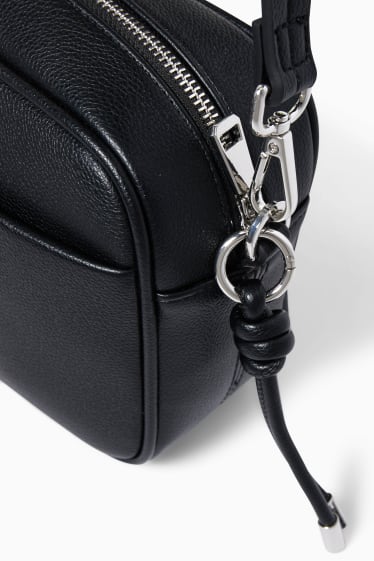 Femmes - Sac à bandoulière avec ceinture amovible - synthétique - noir