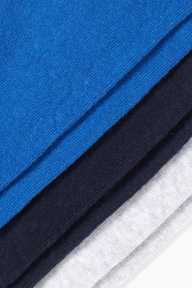 Enfants garçons - Lot de 3 paires - collants - bleu