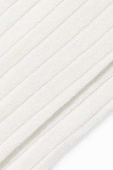 Enfants filles - Lot de 2 paires - collants - blanc pur