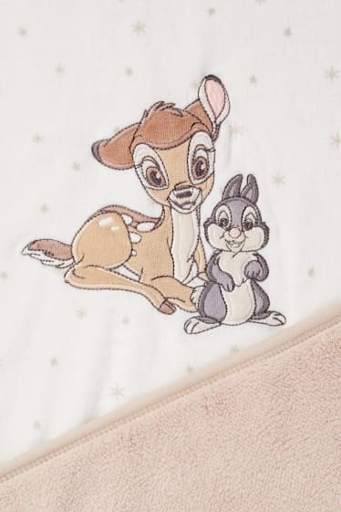 Baby: meisjes - Bambi - babydeken - met patroon - wit