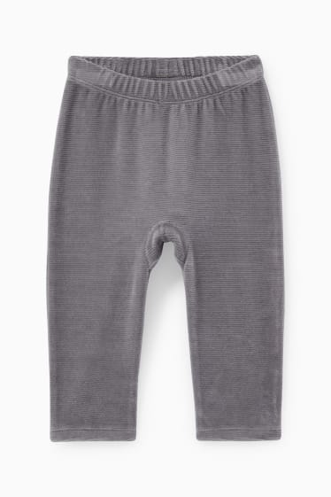 Unisex - Pijama d’hivern per a nadó - 2 peces - gris clar jaspiat