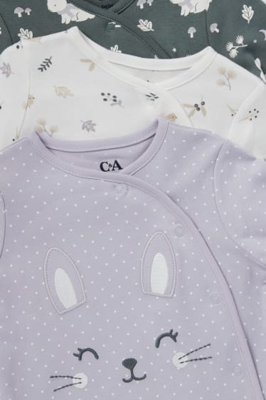 Baby Mädchen - Multipack 3er - Baby-Schlafanzug - flieder