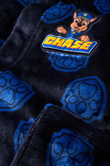 Kinder Buben - PAW Patrol - Bademantel mit Kapuze - dunkelblau