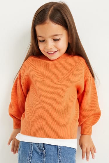 Kinder - Pullover - orange