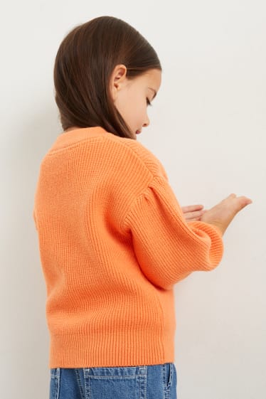 Kinder - Pullover - orange