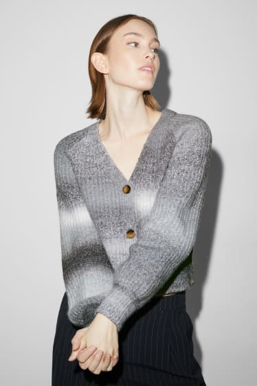Damen - CLOCKHOUSE - Strickjacke - grau-melange