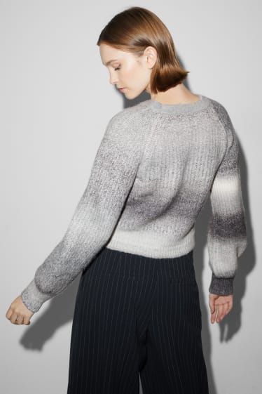 Damen - CLOCKHOUSE - Strickjacke - grau-melange