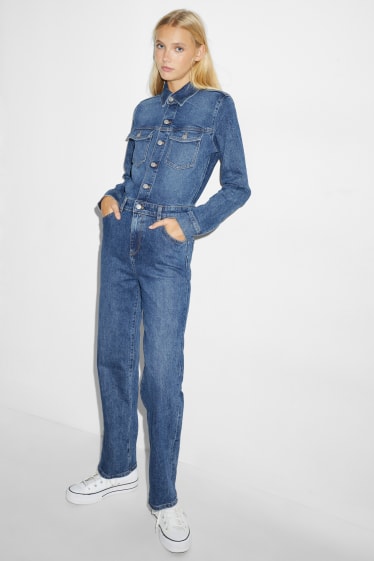 Tieners & jongvolwassenen - CLOCKHOUSE - denim jumpsuit - jeansblauw