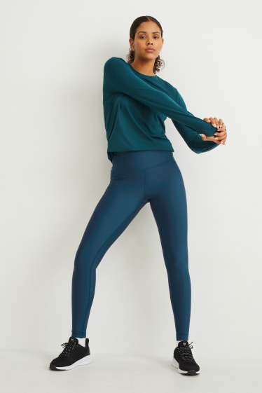 Donna - Leggings - 4 Way Stretch - verde