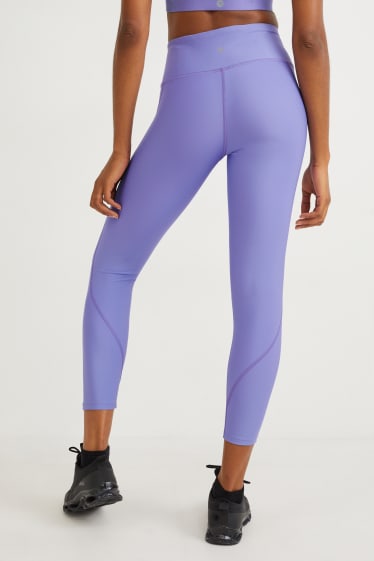 Women - Technical leggings - 4-way stretch - LYCRA® - violet