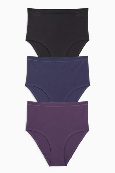 Femmes - Lot de 3 - culotte - violet