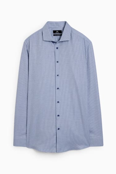 Home - Camisa formal - regular fit - cutaway - no requereix planxada - blau