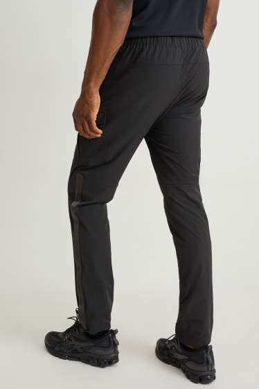 Hombre - Pantalón cargo - regular fit - negro