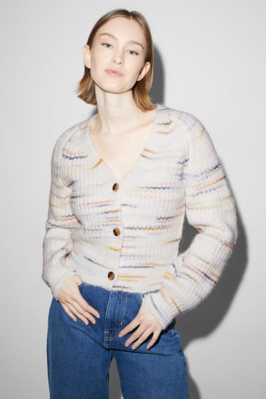 Femmes - CLOCKHOUSE - gilet en maille - blanc crème