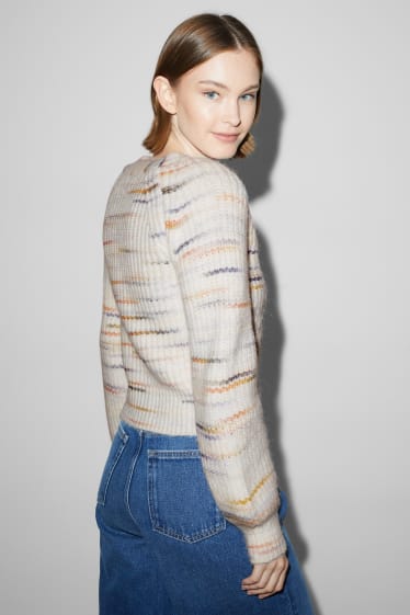 Femmes - CLOCKHOUSE - gilet en maille - blanc crème