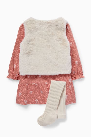 Babys - Baby-Outfit - 3 teilig - coral