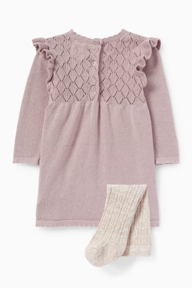 Babys - Baby-outfit - 2-delig - beige