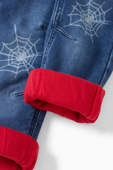 Dzieci - Spider-Man - regular jeans - ocieplane dżinsy - dżins-niebieski