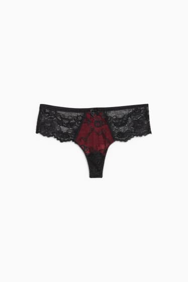 Donna - Perizoma - rosso scuro