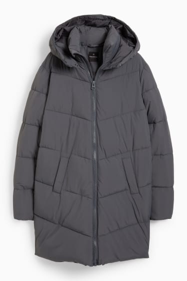 Teens & young adults - CLOCKHOUSE - quilted coat with hood - gray