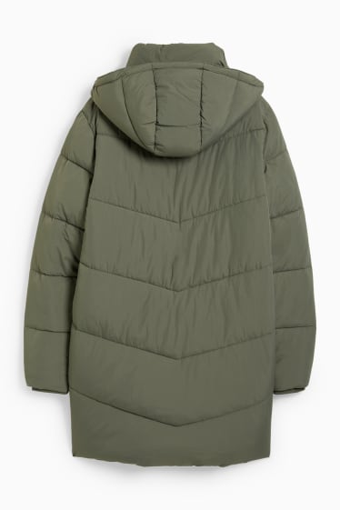 Teens & young adults - CLOCKHOUSE - quilted coat with hood - green