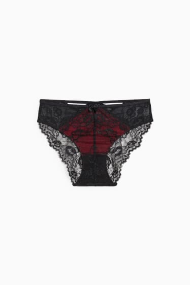 Dames - Slip - donkerrood