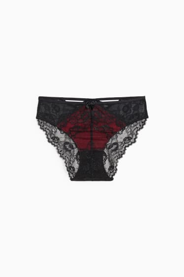 Donna - Slip - rosso scuro