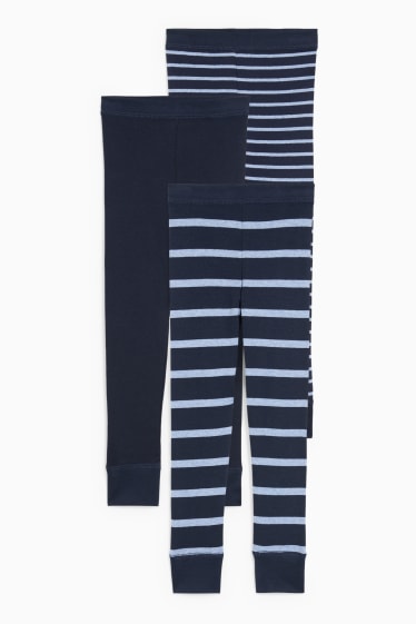 Nen - Paquet de 3 - pantalons llargs interiors - blau fosc