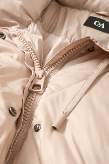 Women - Quilted coat - taupe