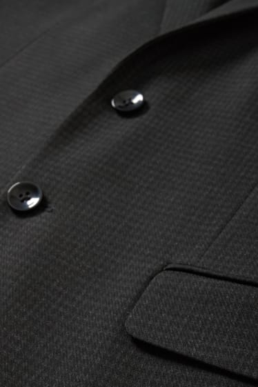 Pánské - Oblekové sako - slim fit - LYCRA® - černá