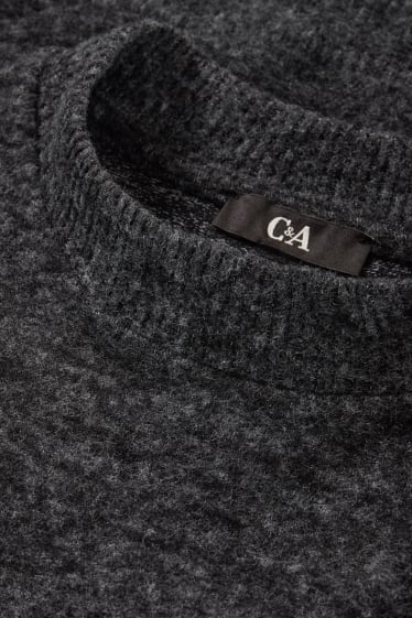 Damen - Basic-Pullover - dunkelgrau