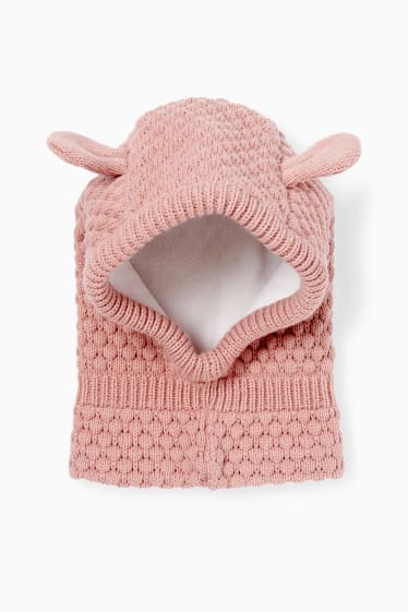 Babies - Baby balaclava - rose