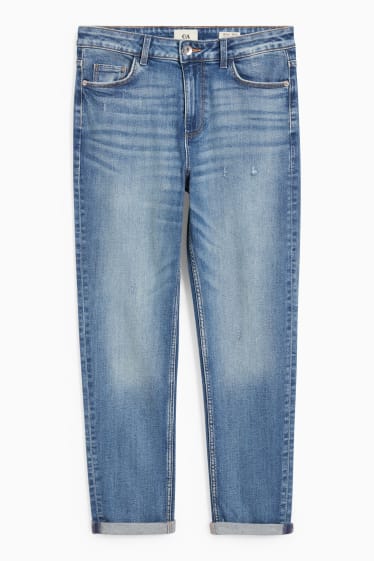 Dames - Boyfriend jeans - mid waist - LYCRA® - jeanslichtblauw